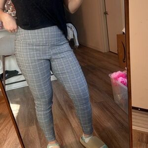 Worthington Black and White Plaid Pants